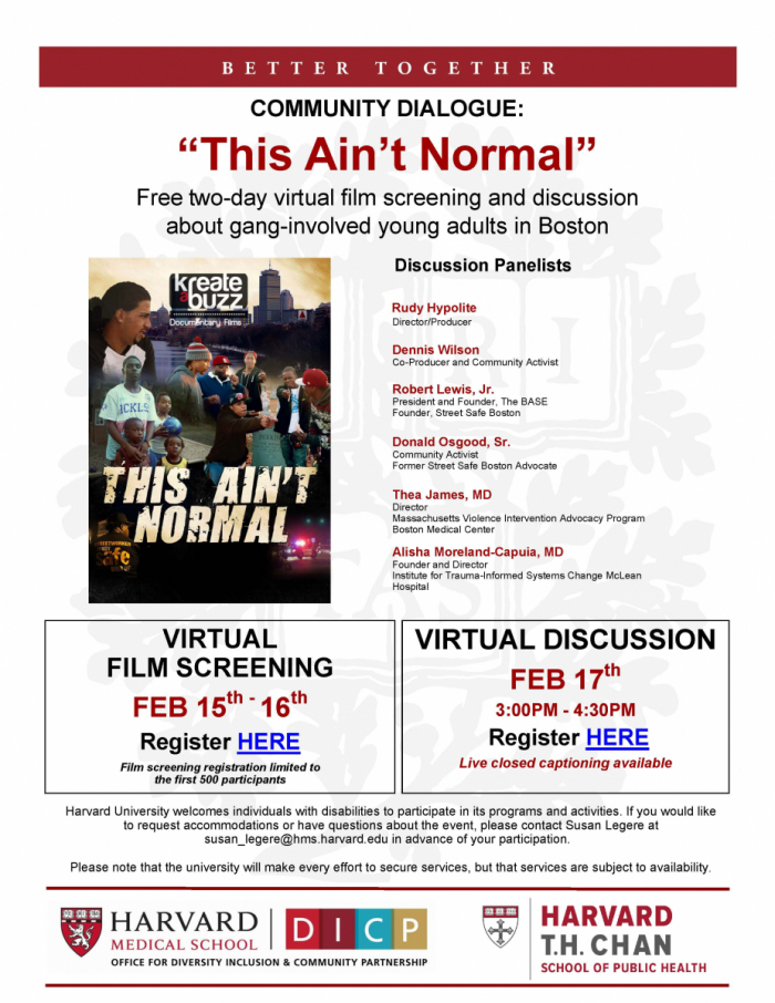 This Aint Normal Virtual Discussion Flyer